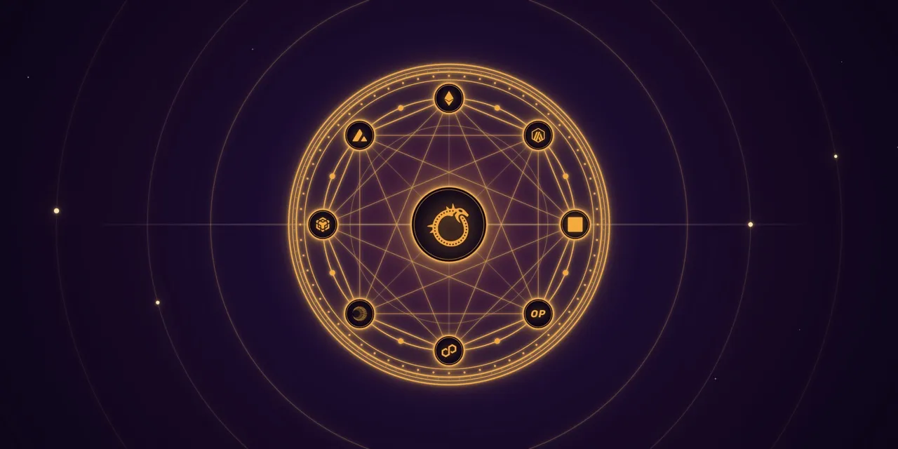Ophis emblem with Unichain and supported chain logos