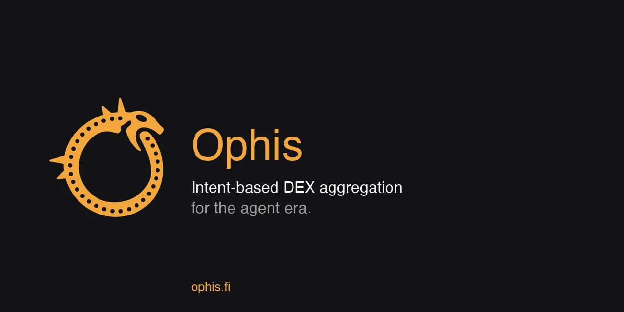 Ophis: intent-based DEX aggregator for the agent era